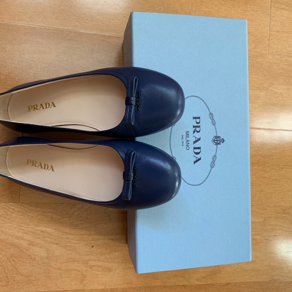 Prada Nappa Leather Ballet Shoes - Picture 3 of 4